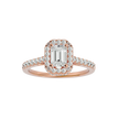 Zavian Solitaire Halo Ring