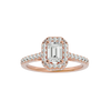 Zavian Solitaire Halo Ring