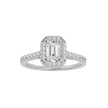 Zavian Solitaire Halo Ring