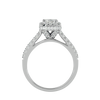 Zavian Solitaire Halo Ring