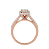 Zavian Solitaire Halo Ring
