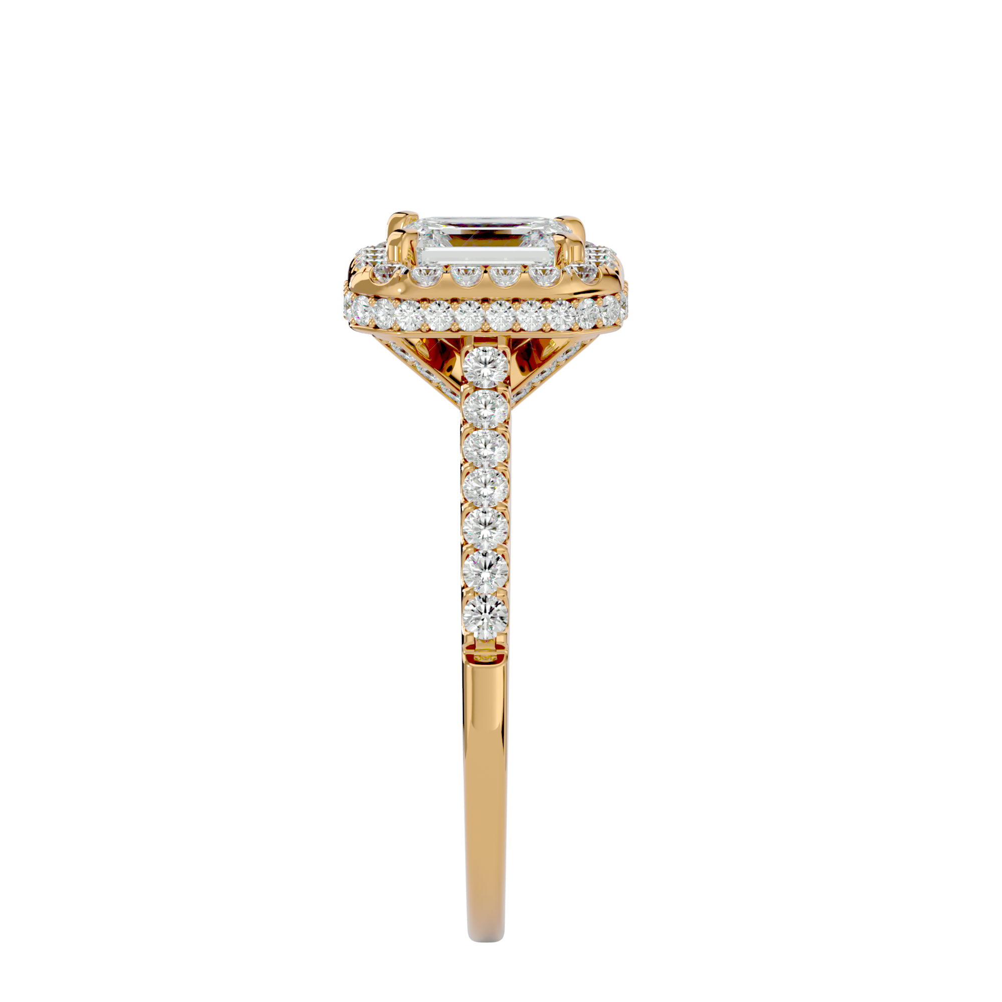 Zavian Solitaire Halo Ring