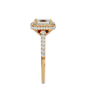 Zavian Solitaire Halo Ring