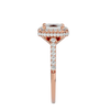 Zavian Solitaire Halo Ring