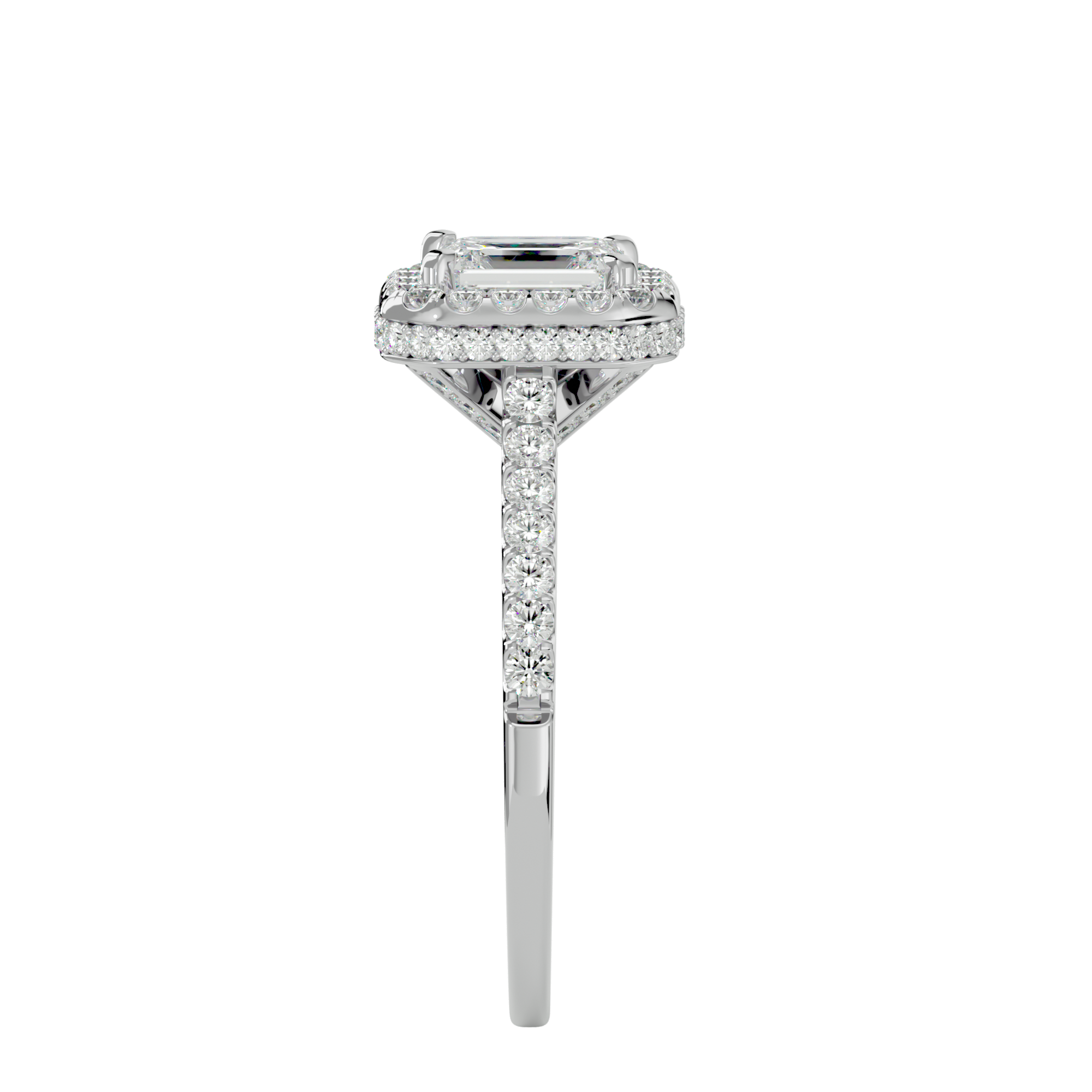 Zavian Solitaire Halo Ring