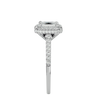 Zavian Solitaire Halo Ring