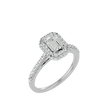 Zavian Solitaire Halo Ring
