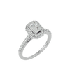Zavian Solitaire Halo Ring