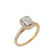 Zavian Solitaire Halo Ring