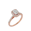 Zavian Solitaire Halo Ring