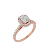 Zavian Solitaire Halo Ring