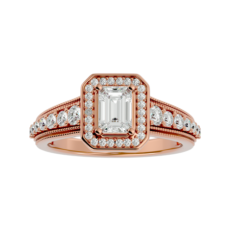 Aria Solitaire Halo Ring