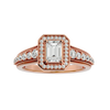 Aria Solitaire Halo Ring