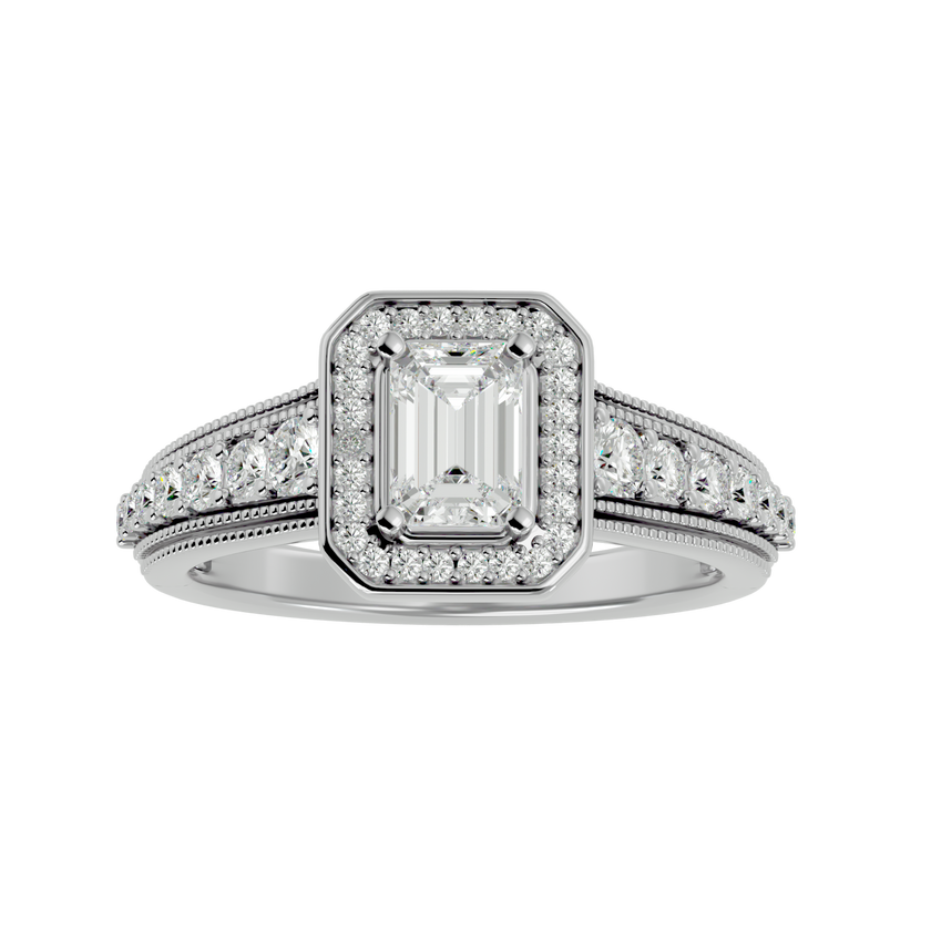 Aria Solitaire Halo Ring