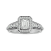 Aria Solitaire Halo Ring