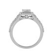 Aria Solitaire Halo Ring