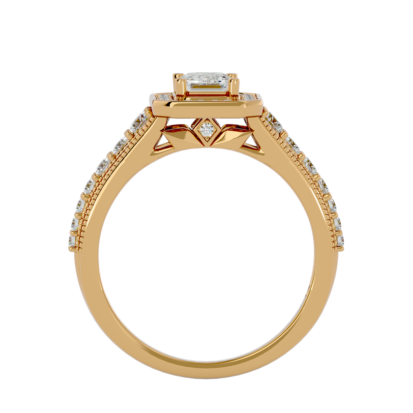 Aria Solitaire Halo Ring