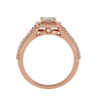 Aria Solitaire Halo Ring