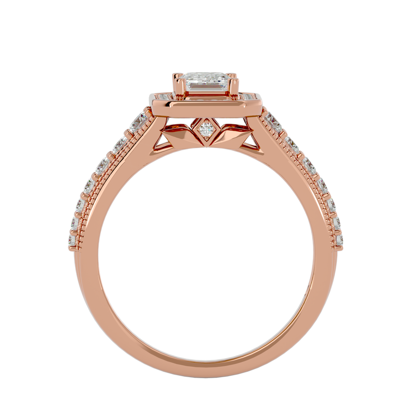 Aria Solitaire Halo Ring