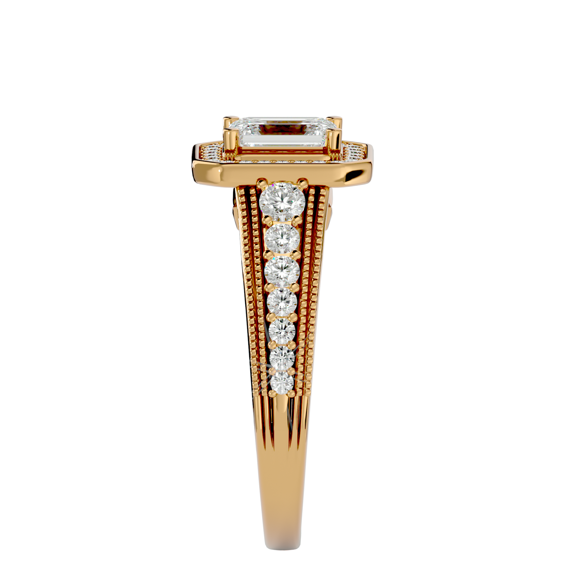 Aria Solitaire Halo Ring