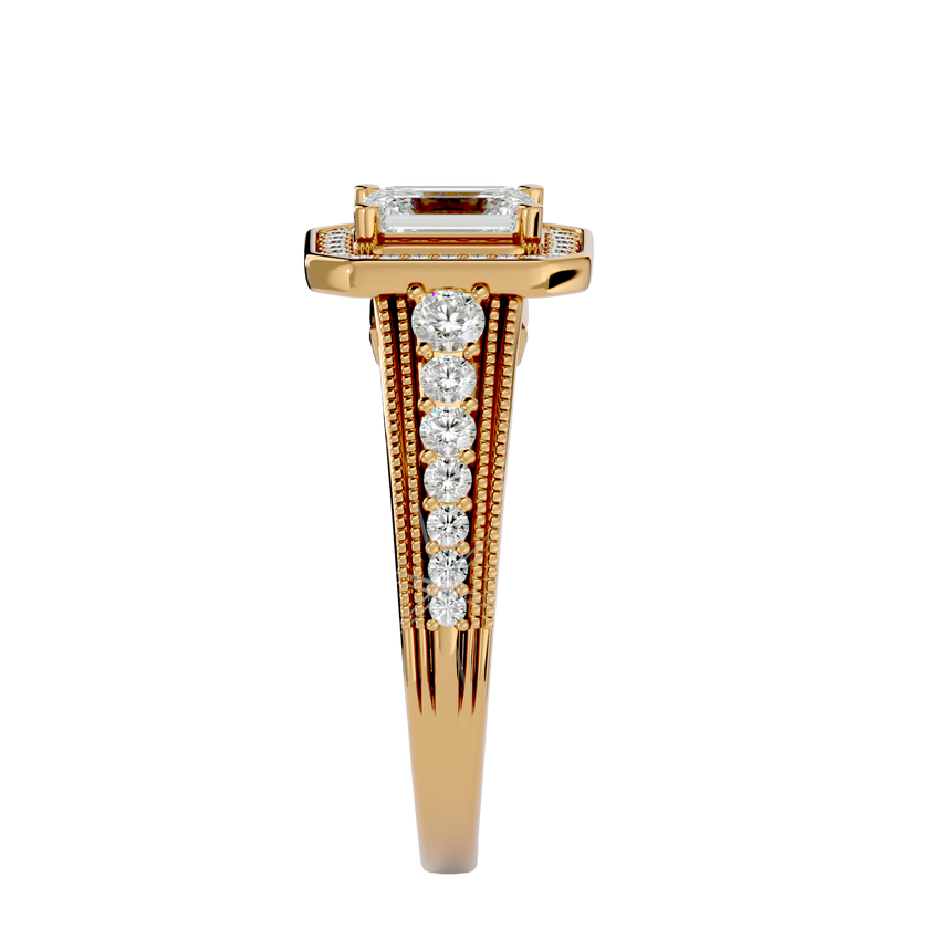 Aria Solitaire Halo Ring