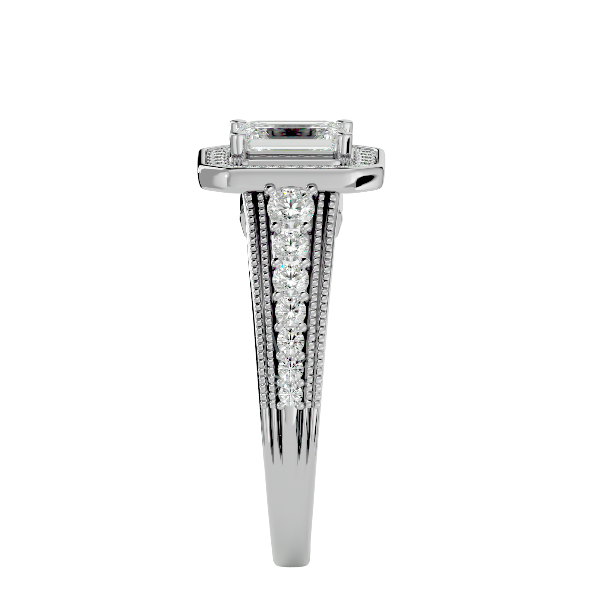 Aria Solitaire Halo Ring