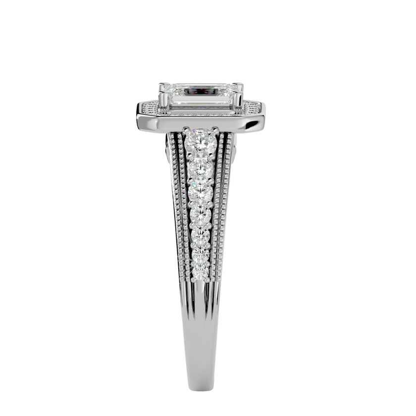Aria Solitaire Halo Ring