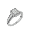 Aria Solitaire Halo Ring