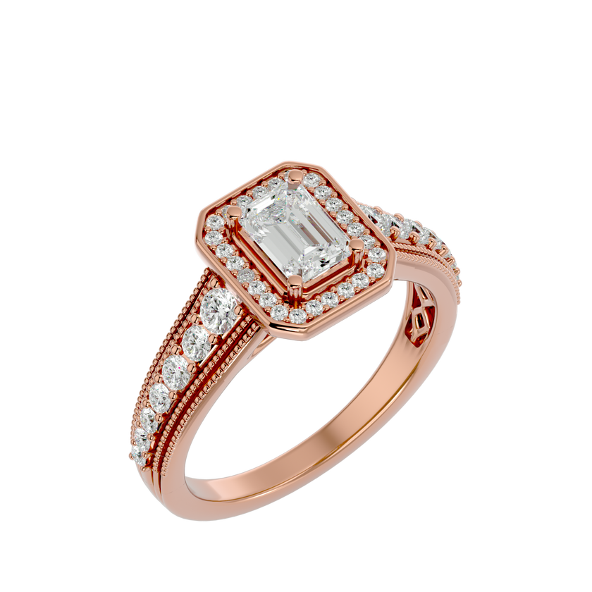 Aria Solitaire Halo Ring