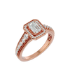 Aria Solitaire Halo Ring