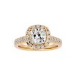 Ezra Solitaire Halo Ring