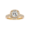 Ezra Solitaire Halo Ring