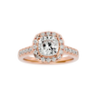 Ezra Solitaire Halo Ring