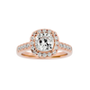 Ezra Solitaire Halo Ring