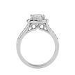 Ezra Solitaire Halo Ring