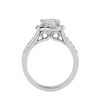Ezra Solitaire Halo Ring