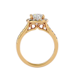 Ezra Solitaire Halo Ring
