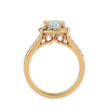 Ezra Solitaire Halo Ring