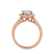 Ezra Solitaire Halo Ring
