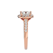 Ezra Solitaire Halo Ring