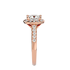 Ezra Solitaire Halo Ring