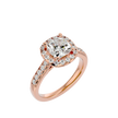 Ezra Solitaire Halo Ring